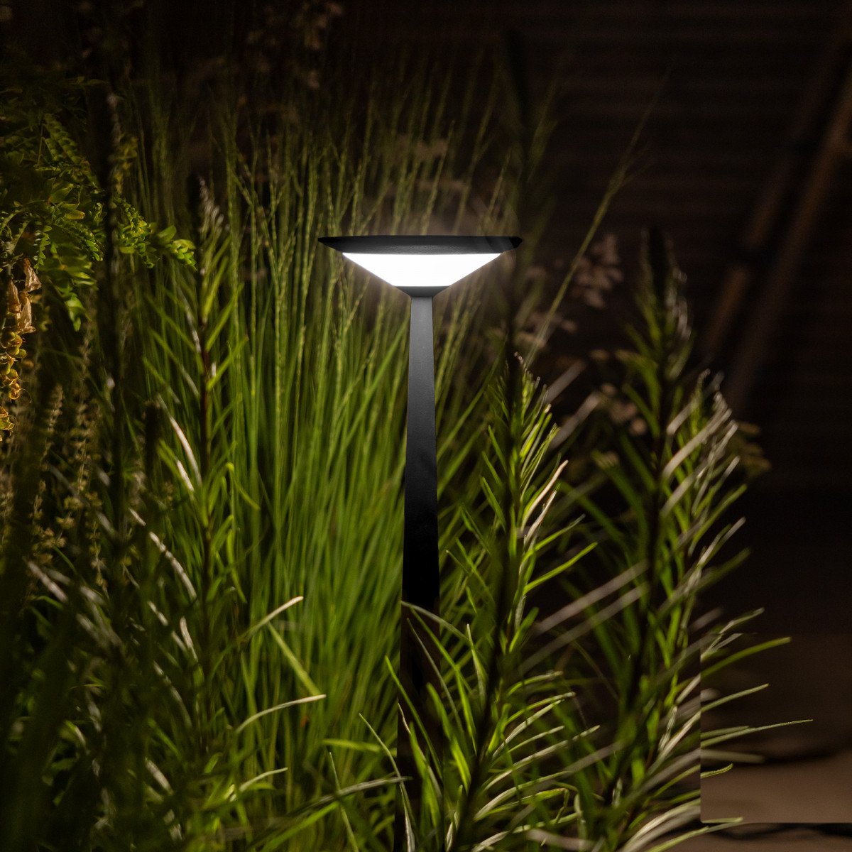 Außenleuchte Elin Gartenlampe Schwarz Aluminium modern