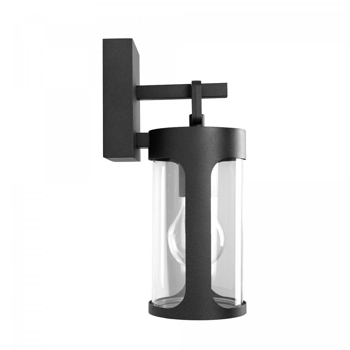 Außenbeleuchtung Zaragoza Wandleuchte Schwarz Aluminium