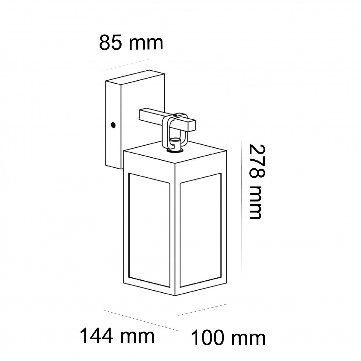 Aussenbeleuchtung Cartagena Wandleuchte Corten Aluminium