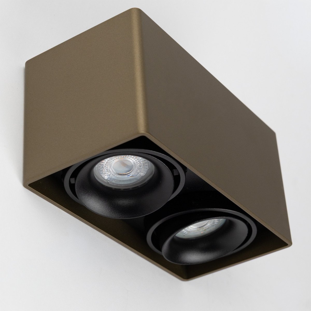 Innenleuchte Bjorn 2 Aufbau-Spot Bronze Aluminium modern