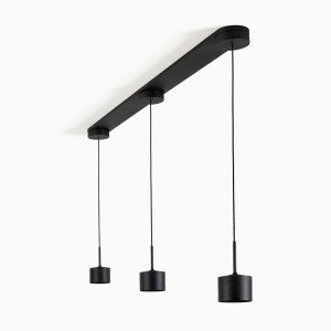 innenbeleuchtung june hängelampe schwarz modern 3-flammig