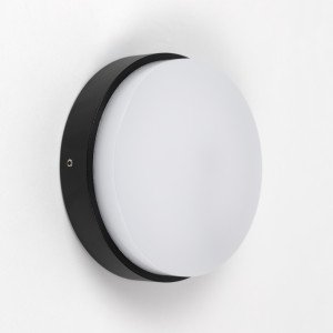 Außenlampe Cedric Wandleuchte schwarz Aluminium modern