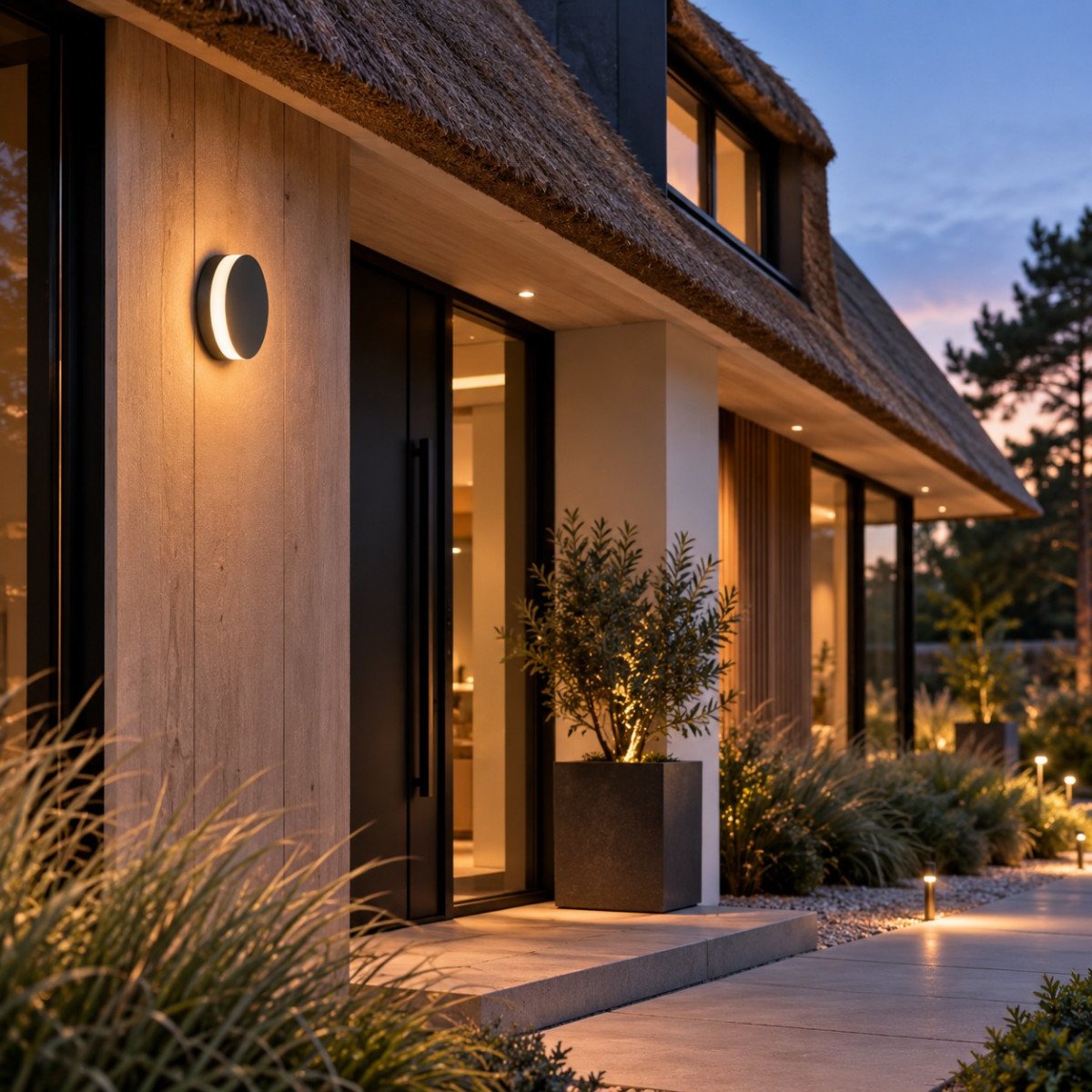 Außenleuchte Finley Wandleuchte Schwarz modern Aluminium