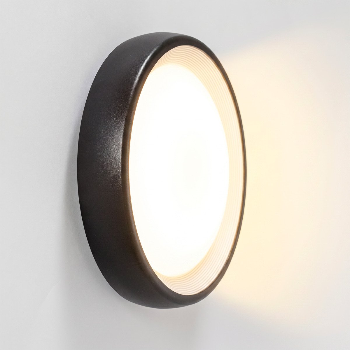 Außenleuchte Flint Wandleuchte Schwarz modern Aluminium