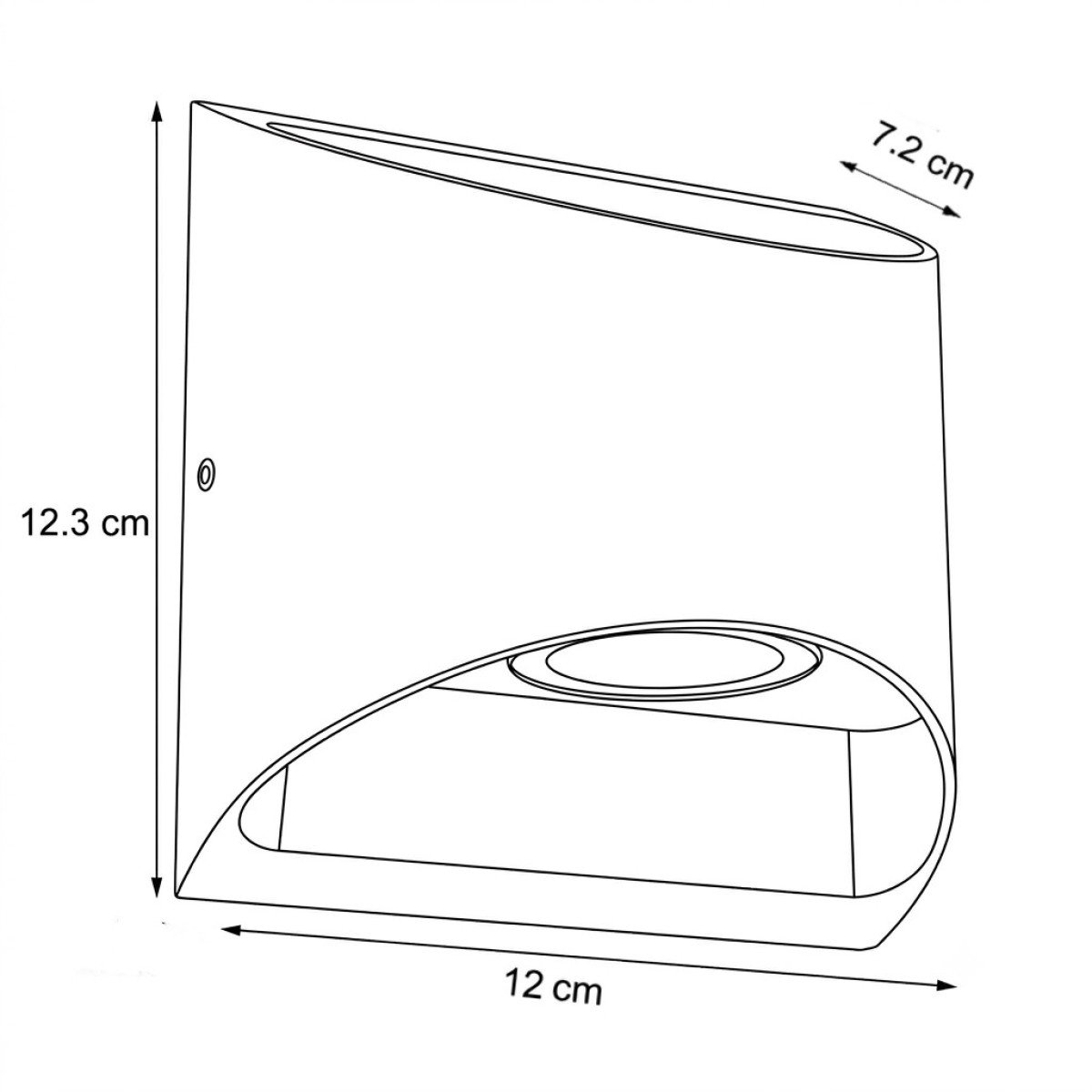 Außenleuchte Reno Up- & Down-Wandleuchte Schwarz
