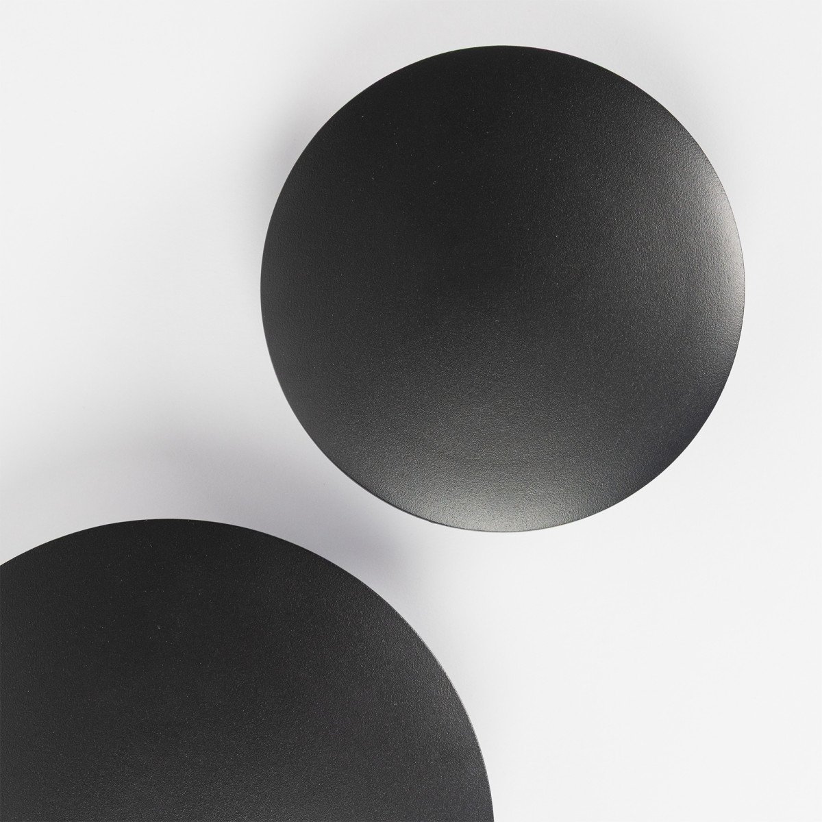 Außenleuchte Eclips Wandleuchte Mittel Schwarz Aluminium Modern
