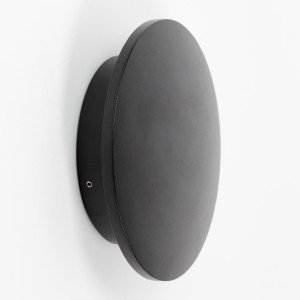 Außenleuchte Eclips Wandleuchte Mittel Schwarz Aluminium Modern