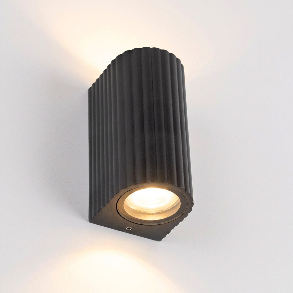 Außenleuchte Oscar up und down Wandleuchte Schwarz GU10 Modern