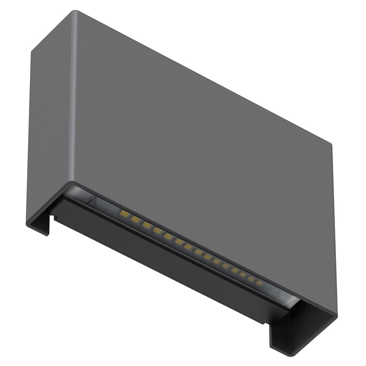 Außenleuchte Elroy Wandleuchte Small schwarz Aluminium modern