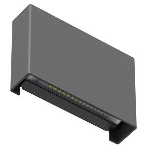 Außenleuchte Elroy Wandleuchte Small schwarz Aluminium modern