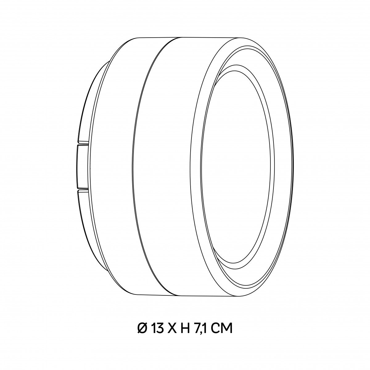 Lampe Liam Wandleuchte Deckenleuchte schwarz