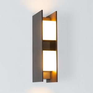 Außenleuchte Forms Wandleuchte Schwarzbraun modern