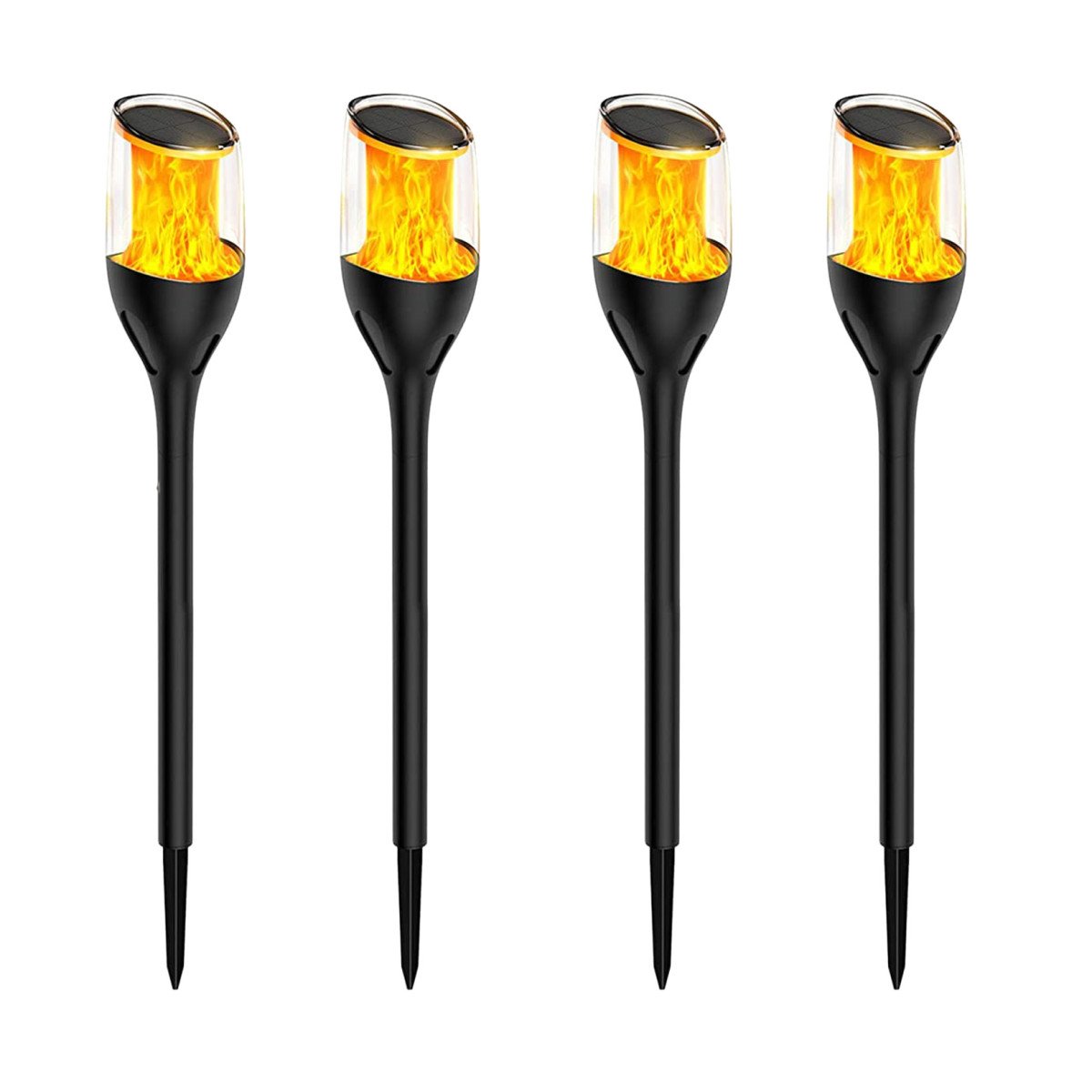 Außenleuchte Torch Solar Gartenleuchte Schwarz Modern