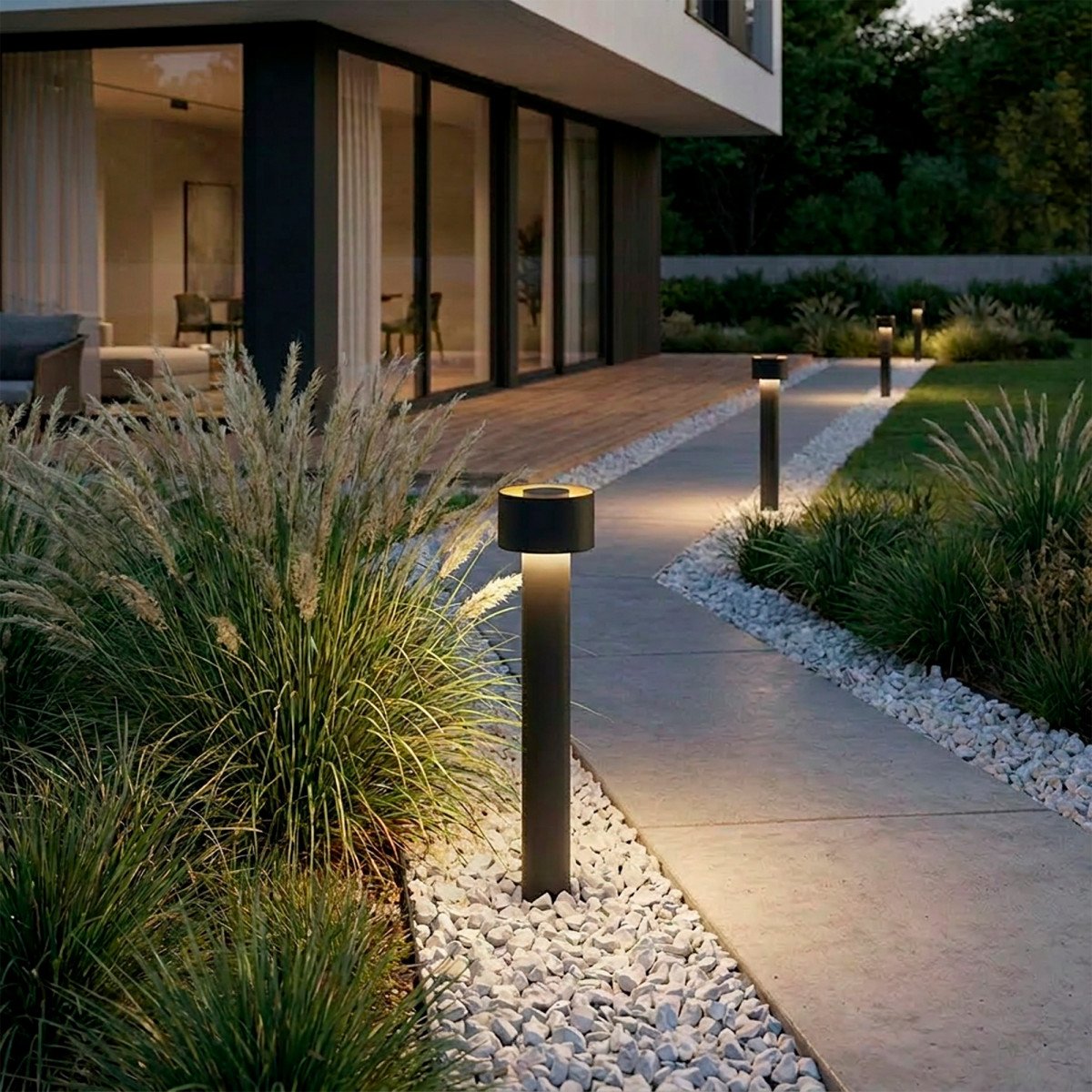 außenlampe leeds gartenlampe schwarz aluminium modern