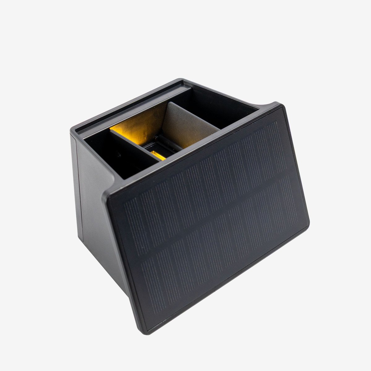 Außenleuchte Mitch Solar Wandleuchte Schwarz Modern