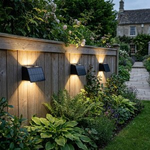 Außenleuchte Mitch Solar Wandleuchte Schwarz Modern