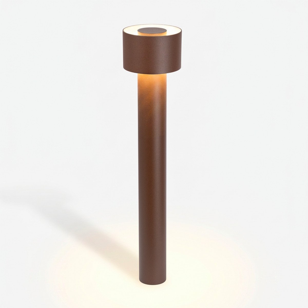 außenlampe leeds gartenlampe corten aluminium modern