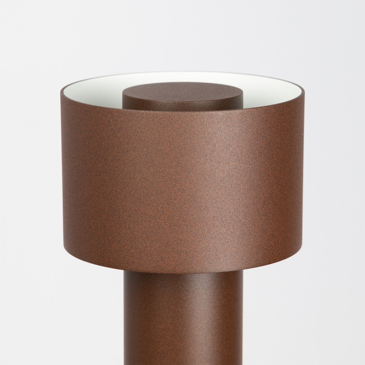 außenlampe leeds gartenlampe corten aluminium modern