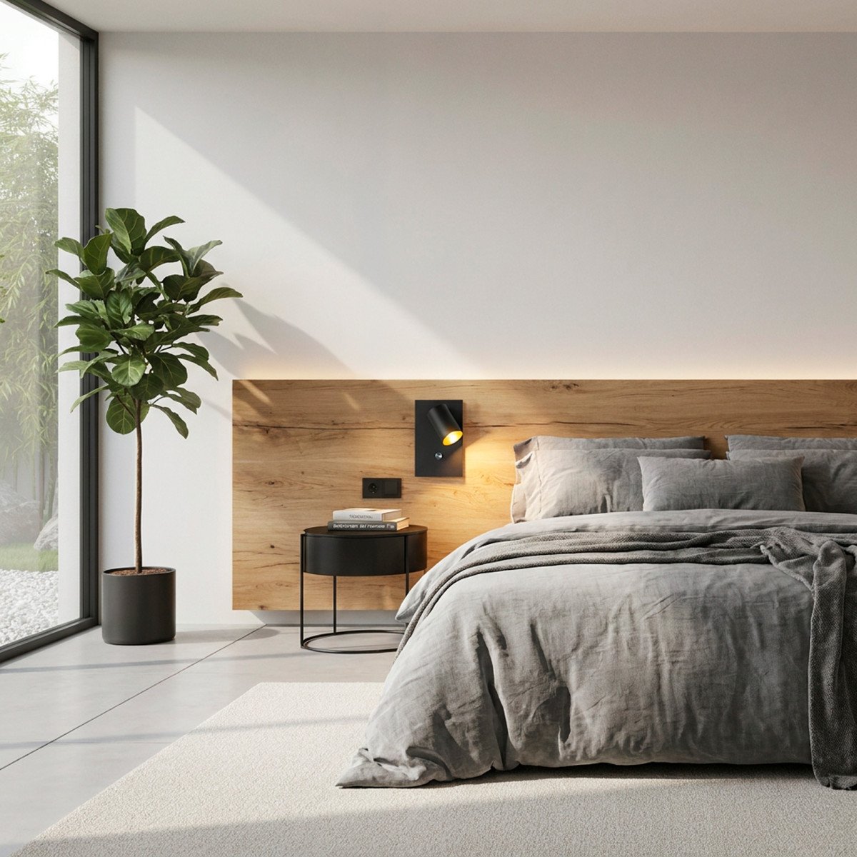Innenleuchte Mila Bettlampe Bronze Dimmer