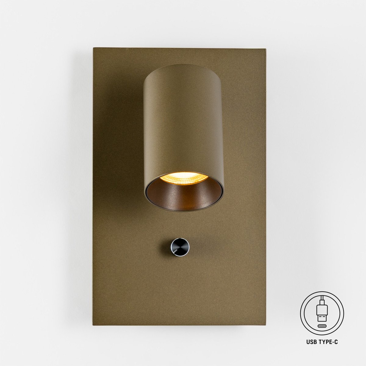Innenleuchte Mila Bettlampe Bronze Dimmer