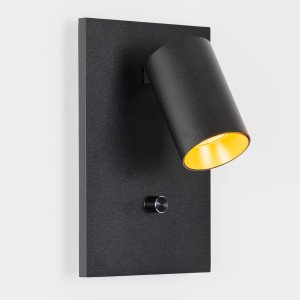 Innenleuchte Mila Bettlampe schwarz Dimmer