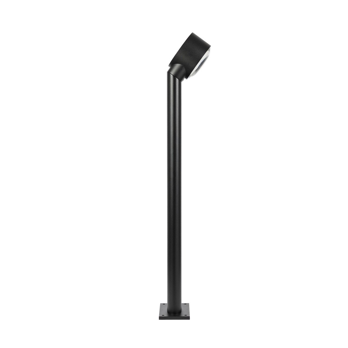 Außenleuchte Scope Gartenleuchte Schwarz Aluminium konvexe Linse