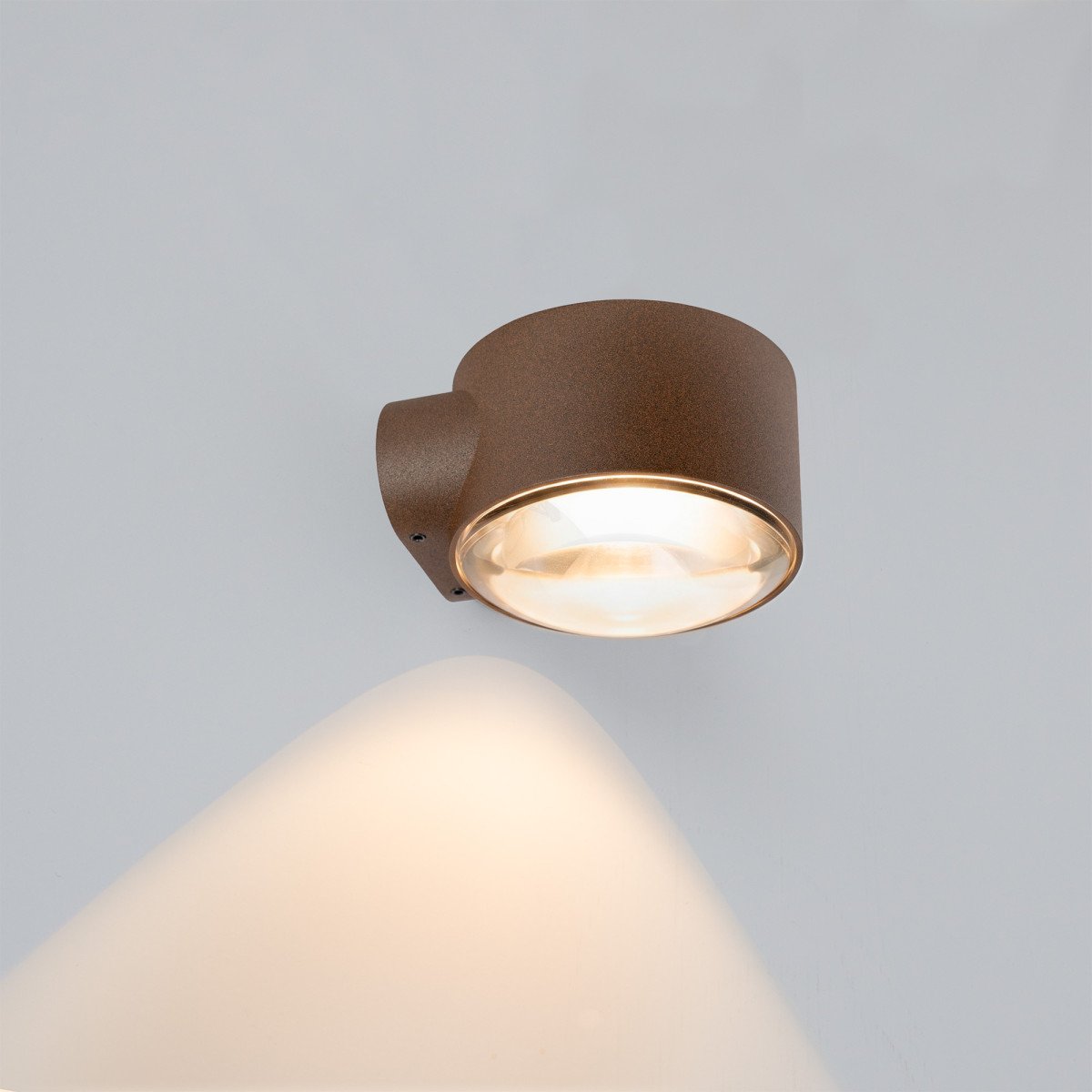 Rustikal braunes konvexes Glasfenster moderne Wandleuchte Downlighter