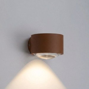 Rustikal braunes konvexes Glasfenster moderne Wandleuchte Downlighter