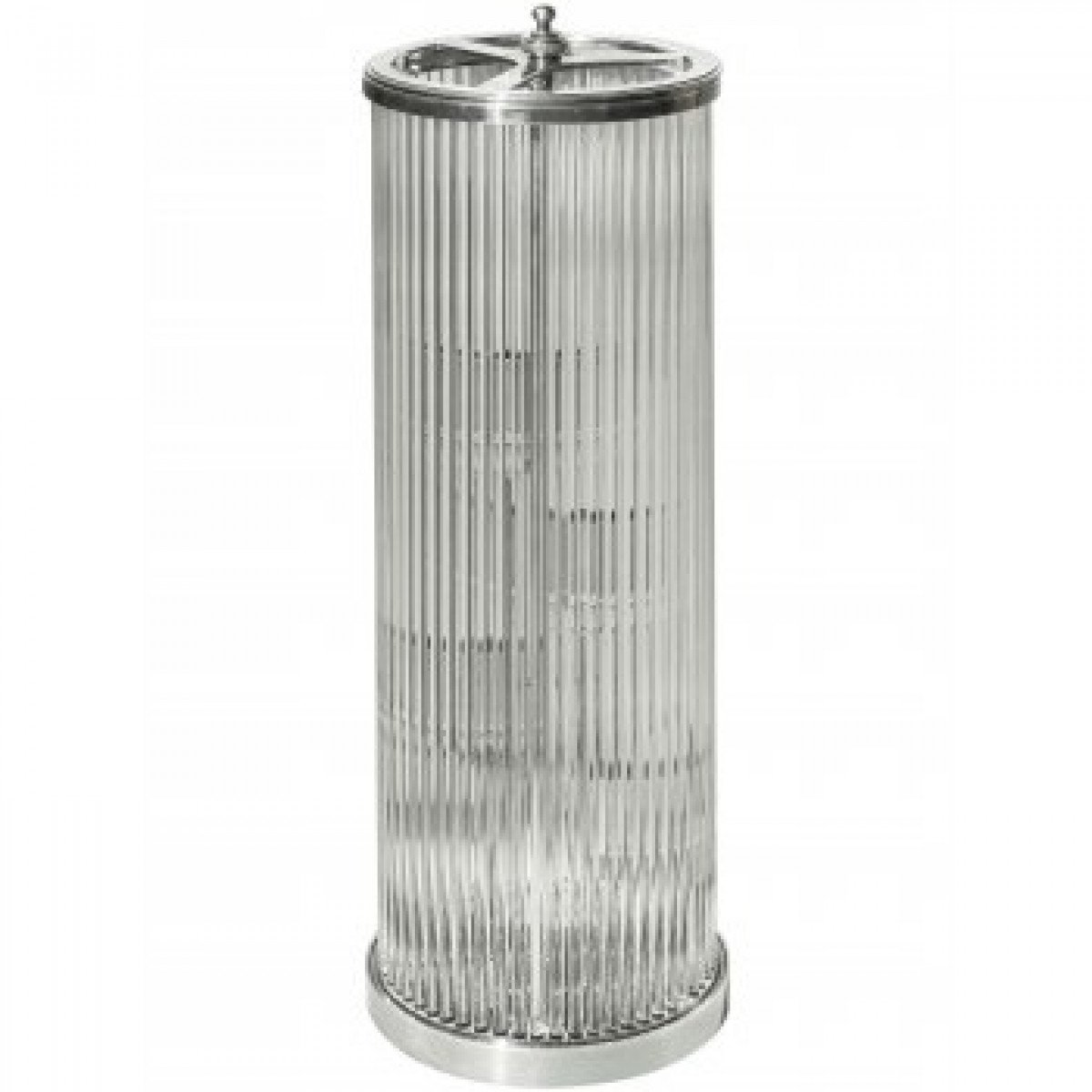 Messinglampe in Antik-Nickel mit GU10-Fassung