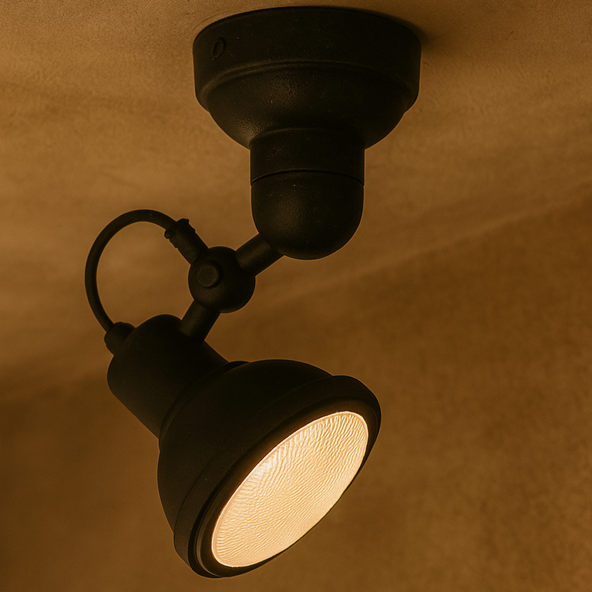 Nostaluce Decken- und Wandleuchte Memphis Antique Black spot | Nostalux.de