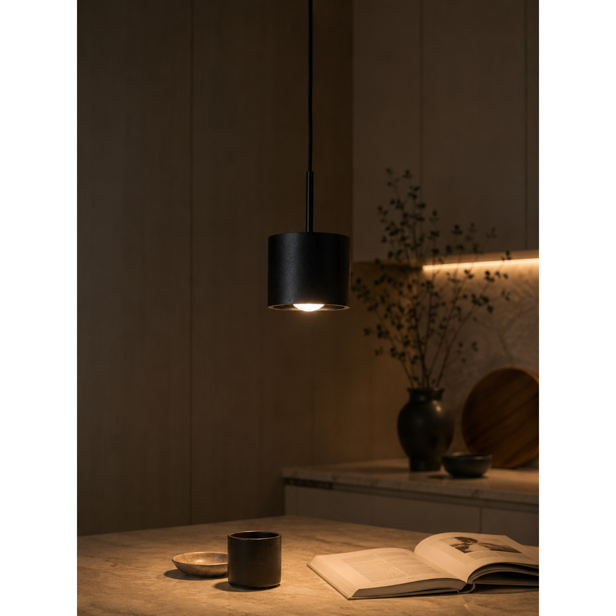 Innenleuchte June Pendelleuchte schwarz Aluminium modern
