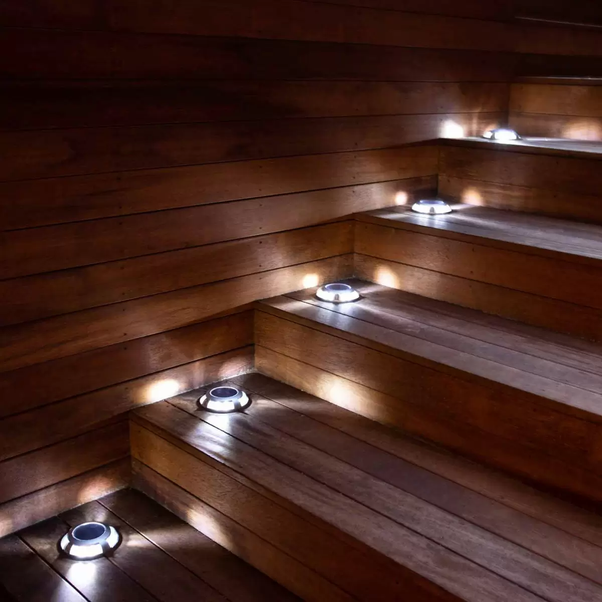 Set 3 stuks Solar Decklight RVSt
