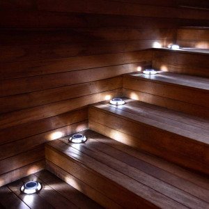 3er Set Solar LED Decklight