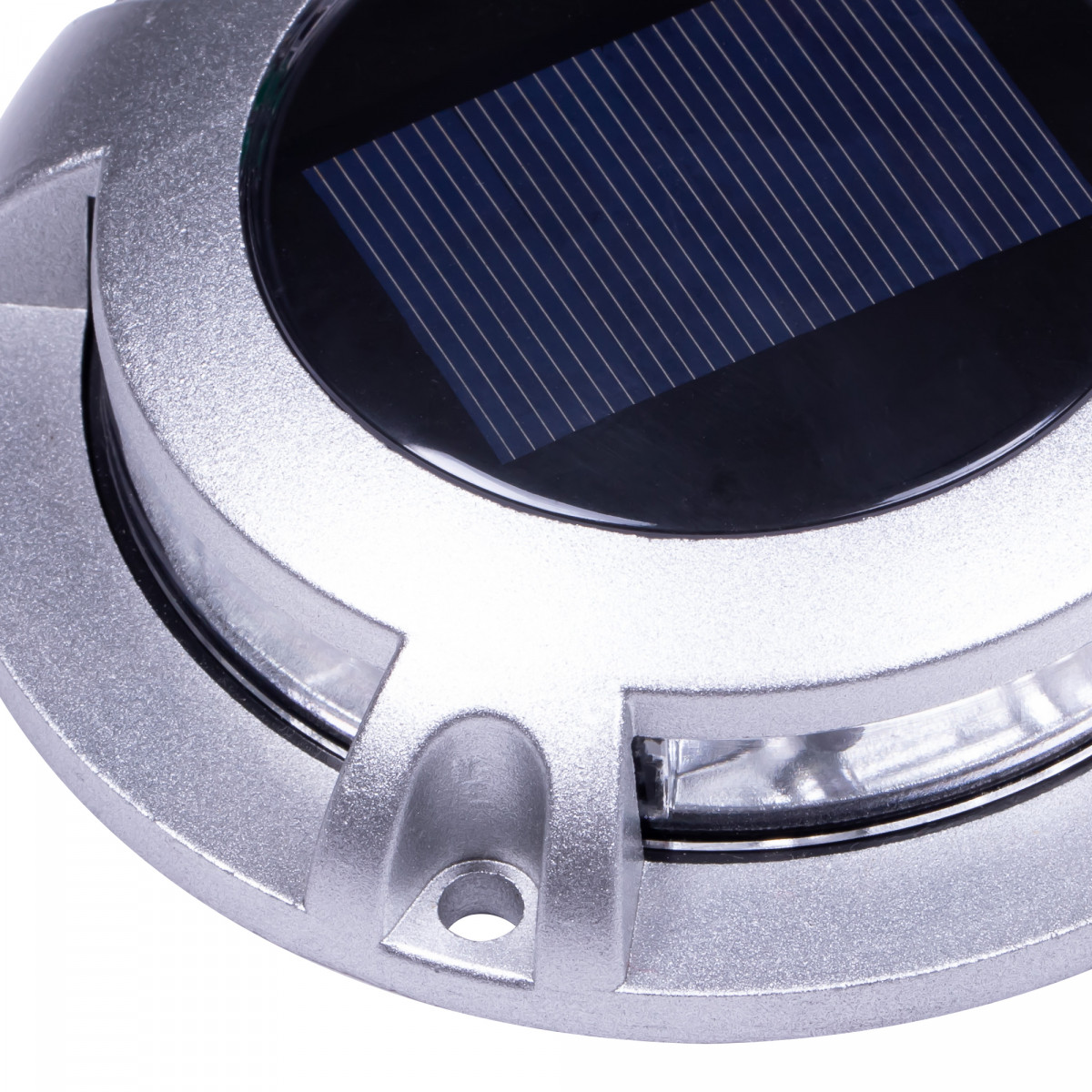 LED Solar Bodeneinbauleuchte rund Puck solar