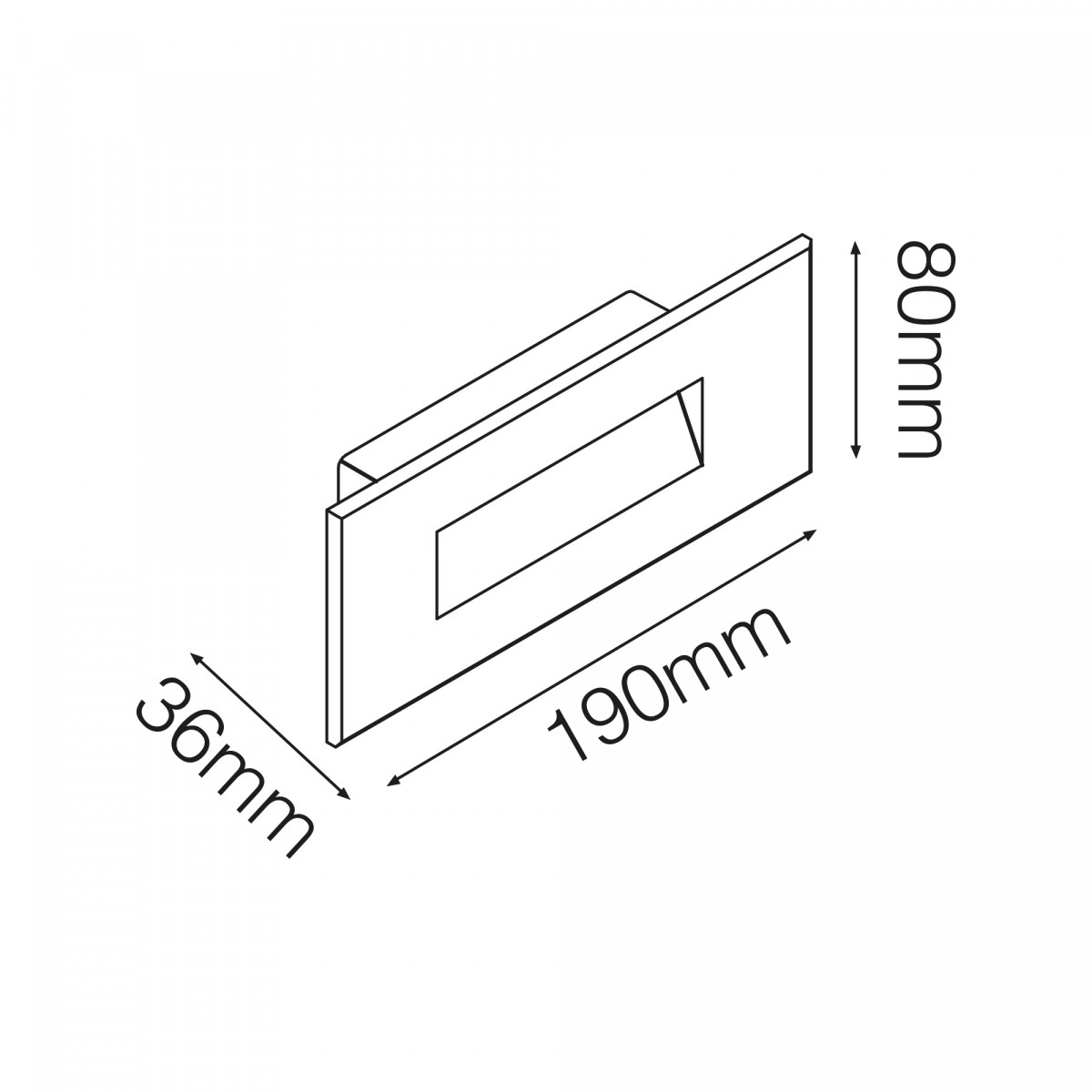 Moderne Wandeinbauleuchte Silicon 2