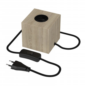 Tischleuchte mit E27 Fassung Holz 