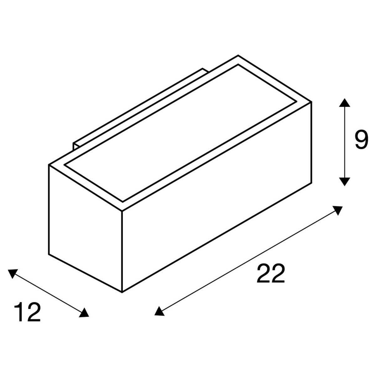 Box R7s Antraciet 1xr7s Außenleuchte