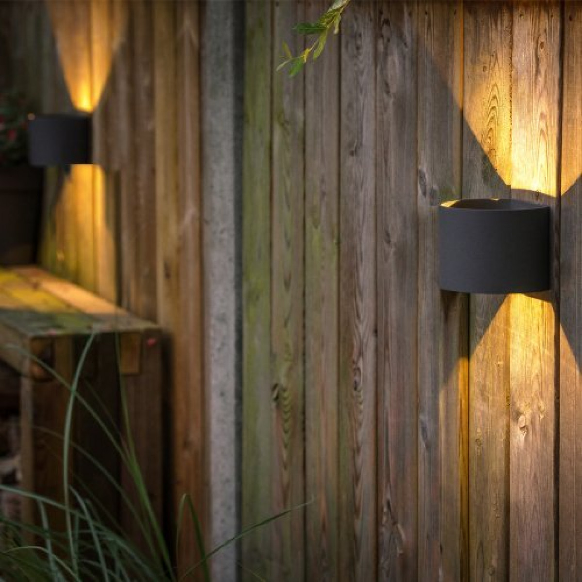 Außenleuchte mit 12 Volt anschluss Goura in der Farbe Anthrazit Wandlampe von KS Beleuchtung 