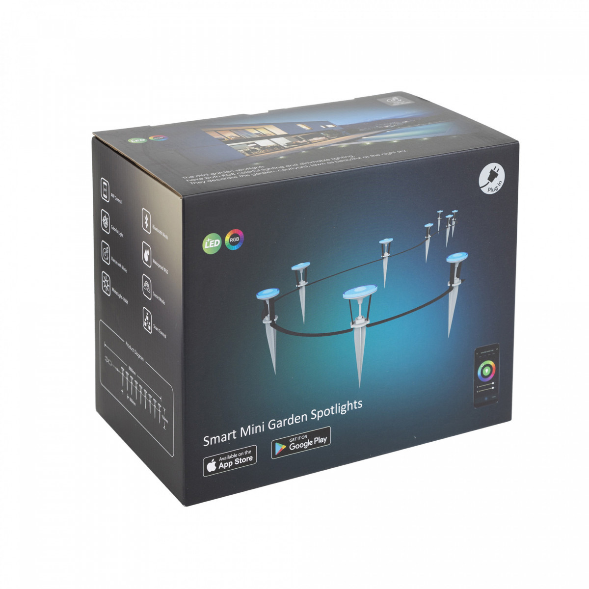 Moderne Bluetooth Gartenbeleuchtung