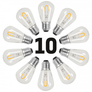 10x Set - Party Light LED Lampen Weiß für Innen und Außen 10x Set - Party Light LED Lampen Weiß für Innen und Außen