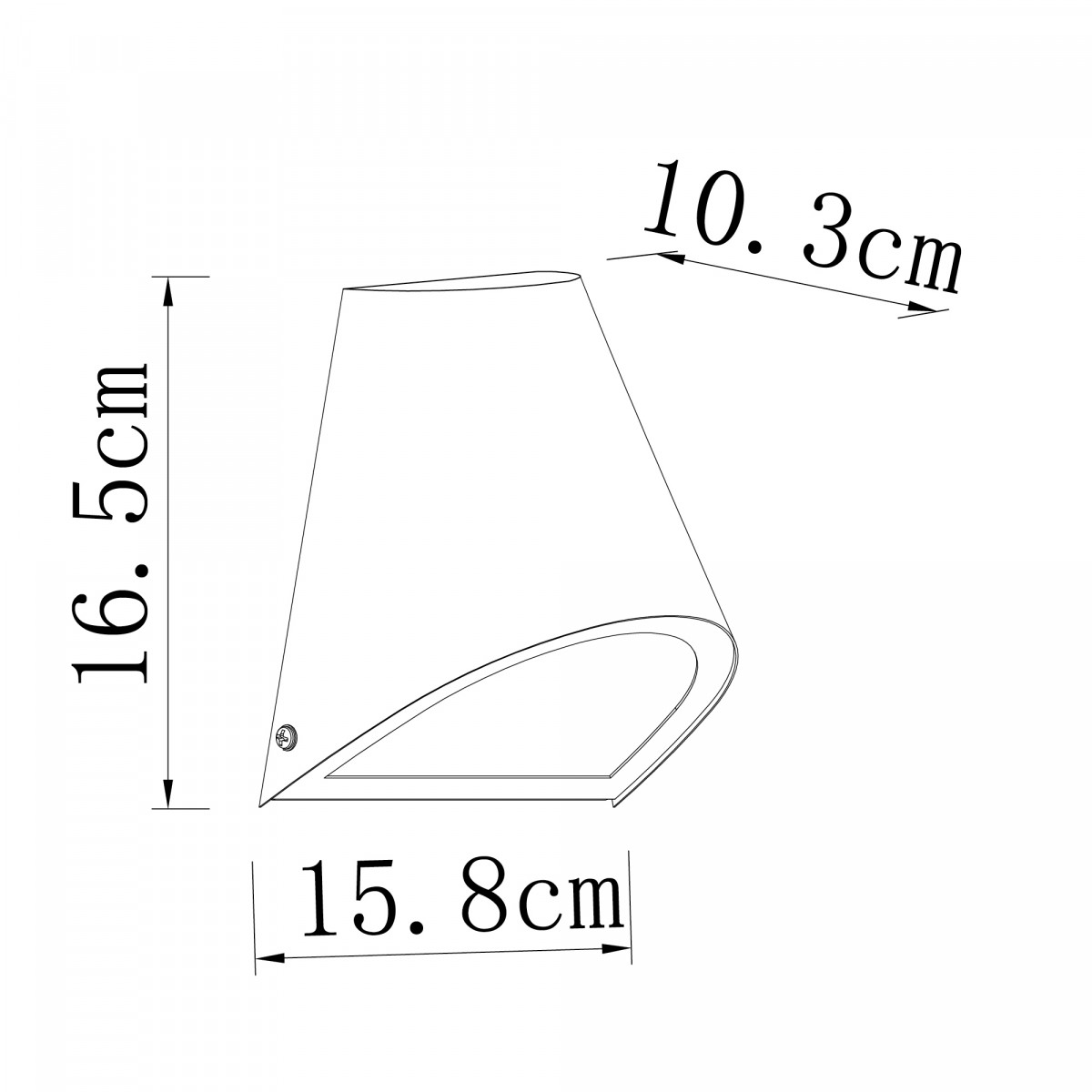 Downlight Wandleuchte Verzinkt