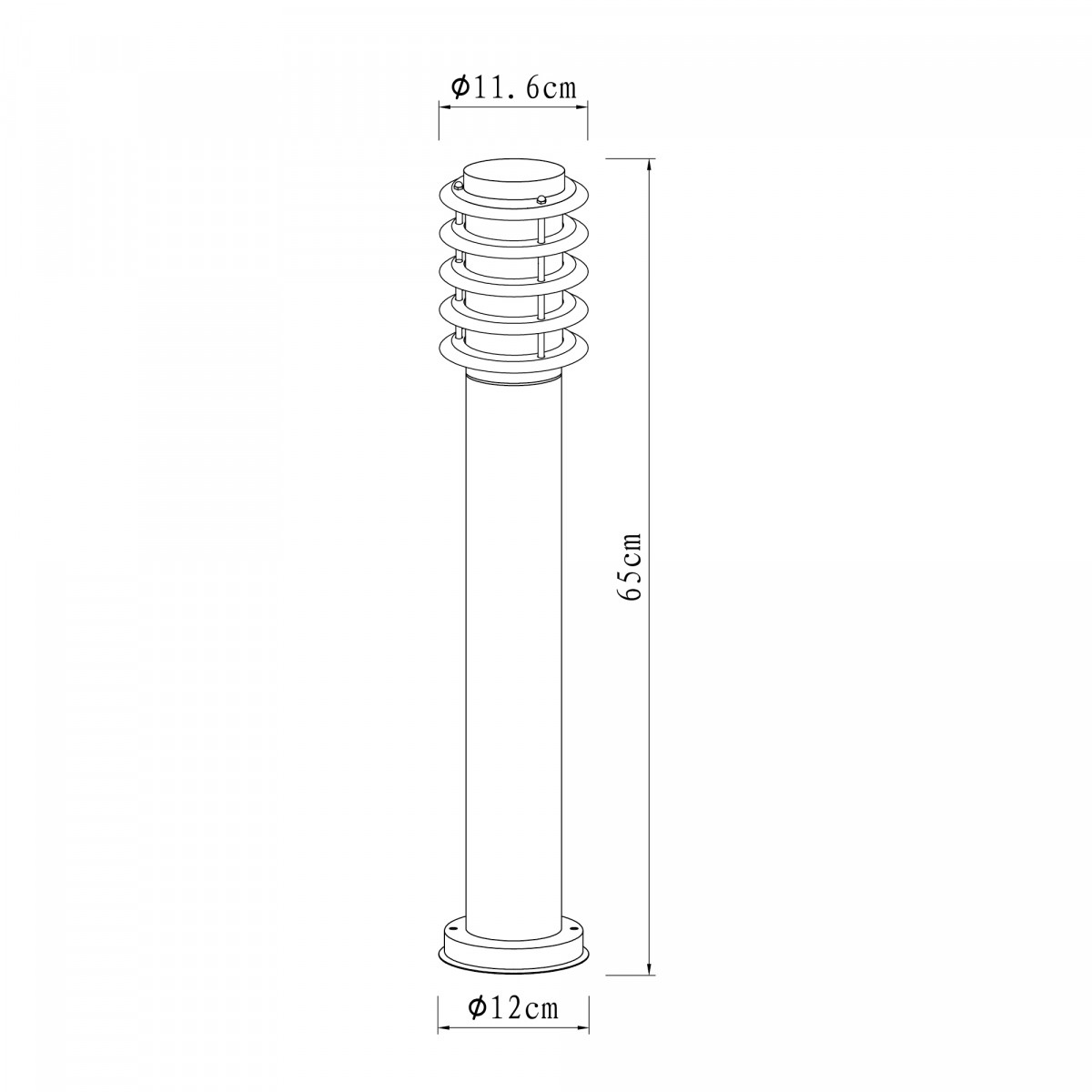 Soll 2 RVS Terrassenlampe 2 Stück Set - Gartenleuchte Soll 2