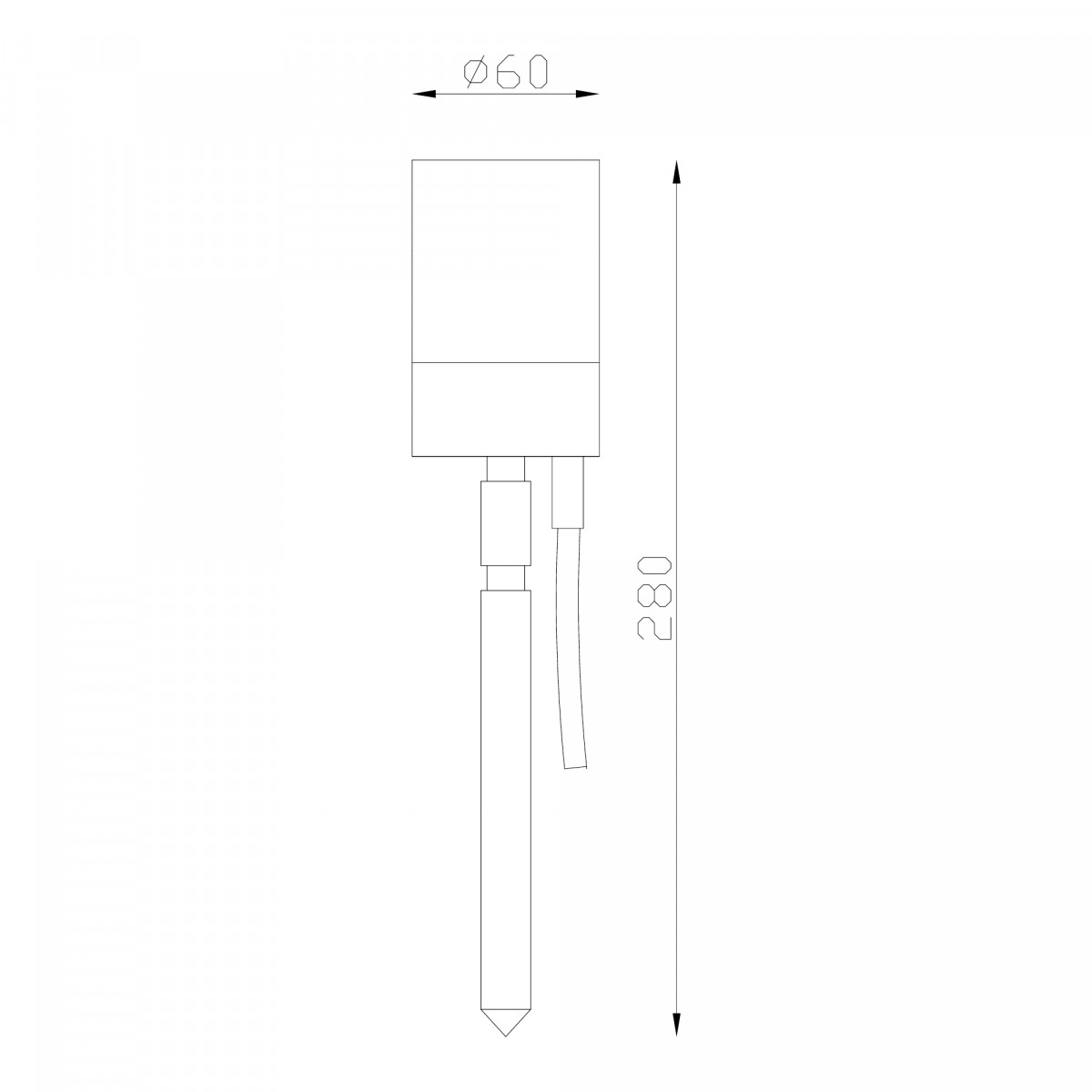 3x Set - LED Pin Gartenstrahler Schwarz mit Bodenspieß