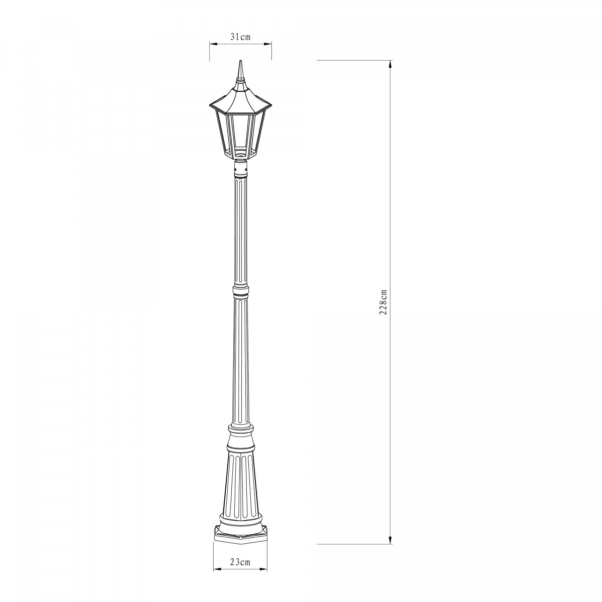 Gartenlaterne Zeist mit Smart Wifi LED von KS Beleuchtung 