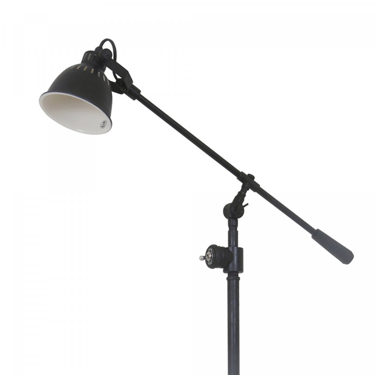 Industrial Stehlampe Archer Antik-Schwarz