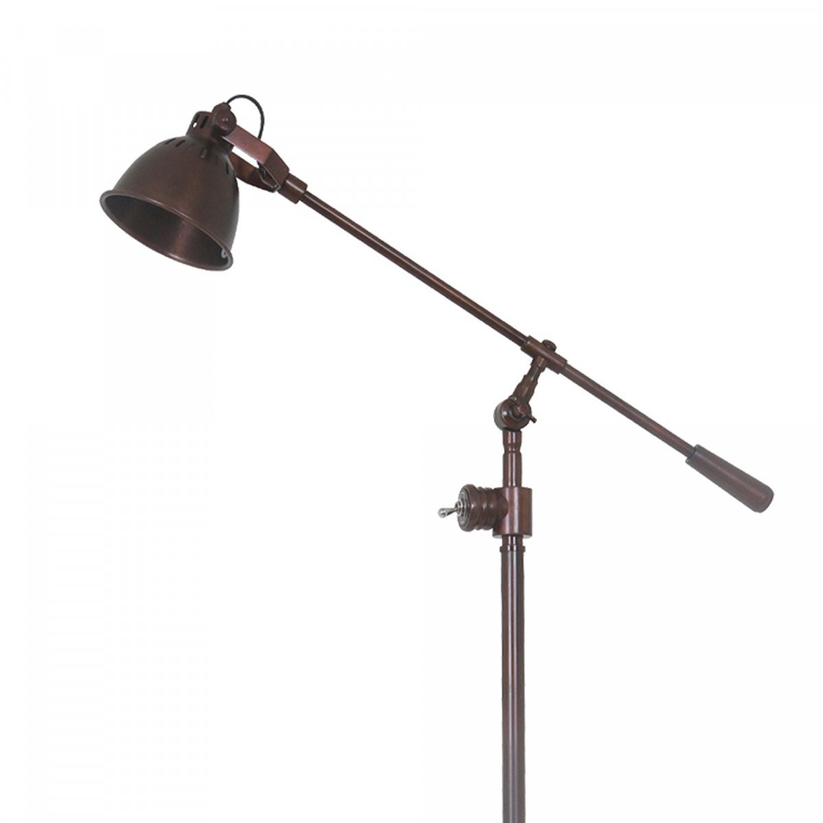 Industrial Stehlampe Archer Antik-Kupfer