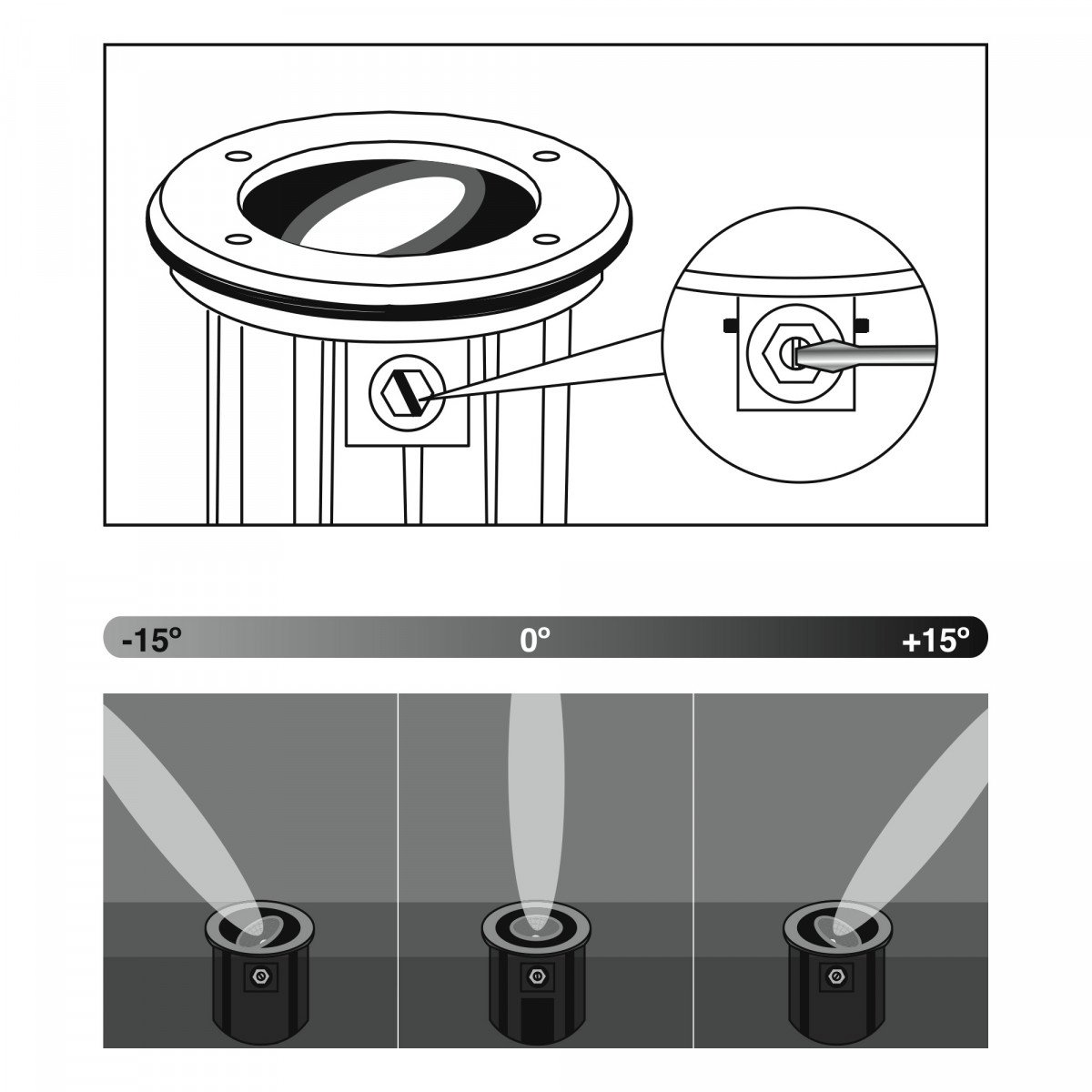 Bodenspot Led Ø22,5 RVS