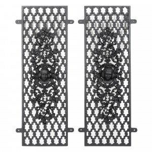 Türgitter Set Prinz & Prinzessin aus Aluminiumguss von KS Beleuchtung. 