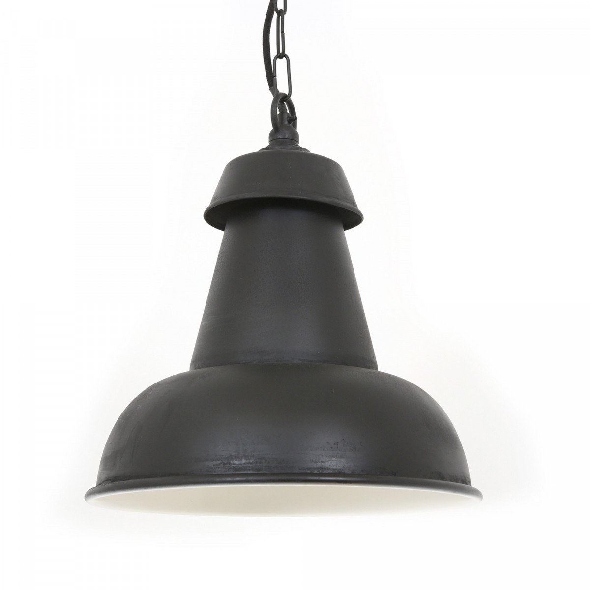 Retro Pendelleuchte Logan in antik-schwarz