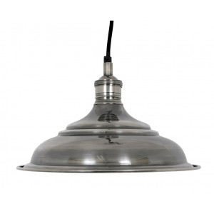 Industrielle-Vintage Ducasse L Hängelampe Antik Silber